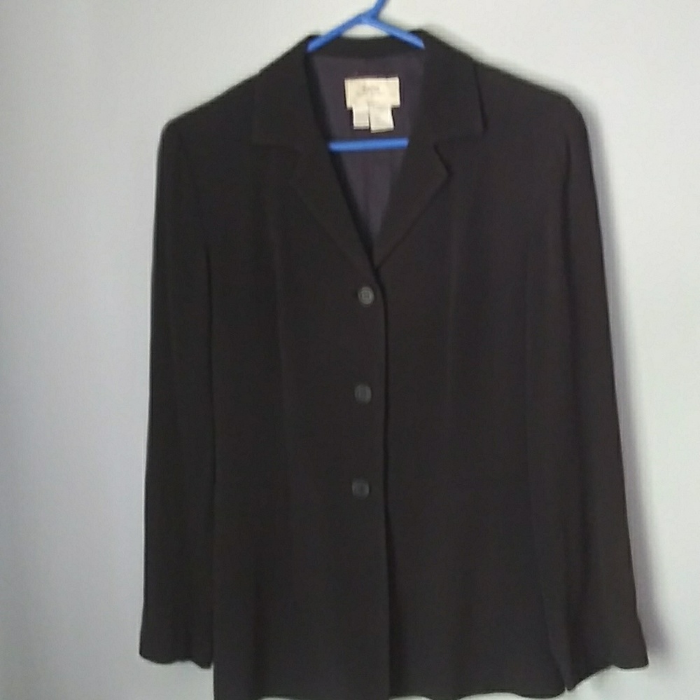 ZARA Women VTG Long Single Breasted Blazer sz 10